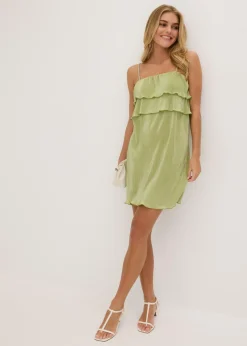 Vestido de punto con plisado