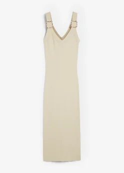Vestido de punto con seda