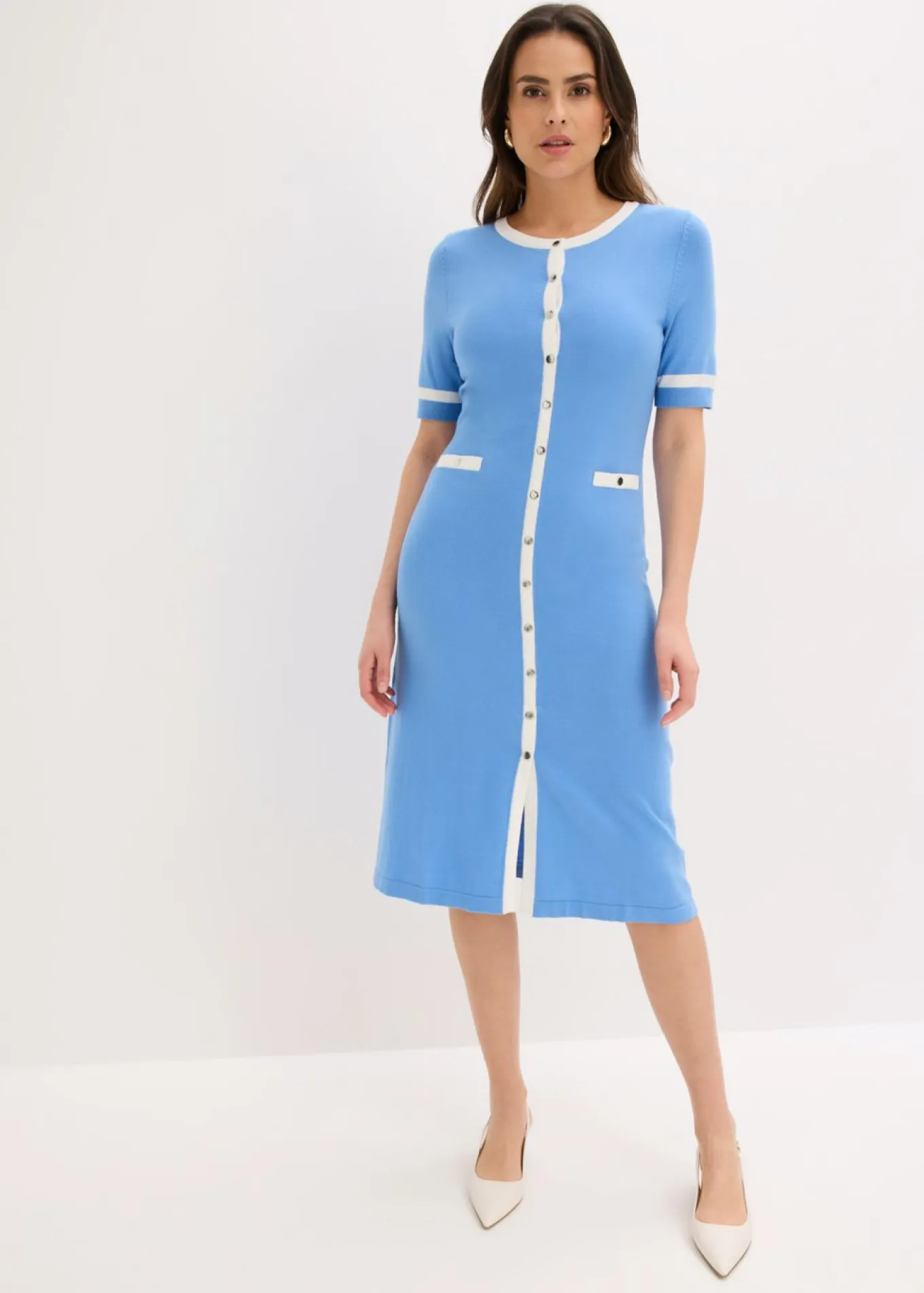 Vestido de punto con viscosa