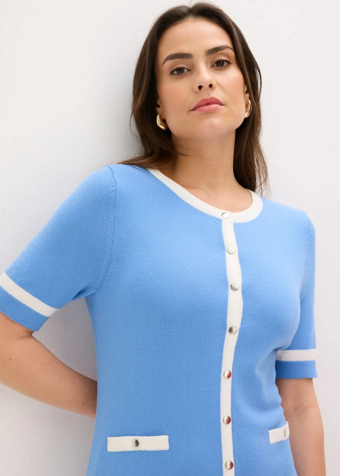 Vestido de punto con viscosa