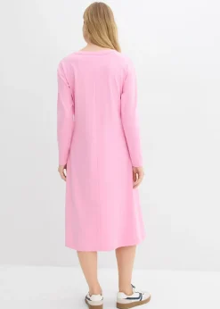 Vestido de punto de algodón orgánico puro pesado