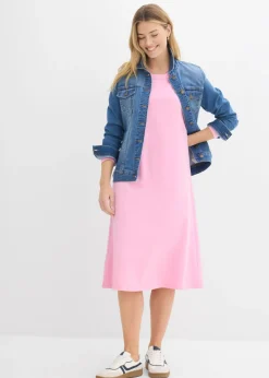 Vestido de punto de algodón orgánico puro pesado