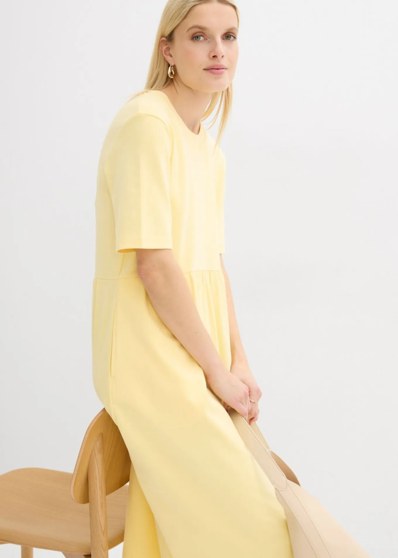 Vestido de punto de algodón puro