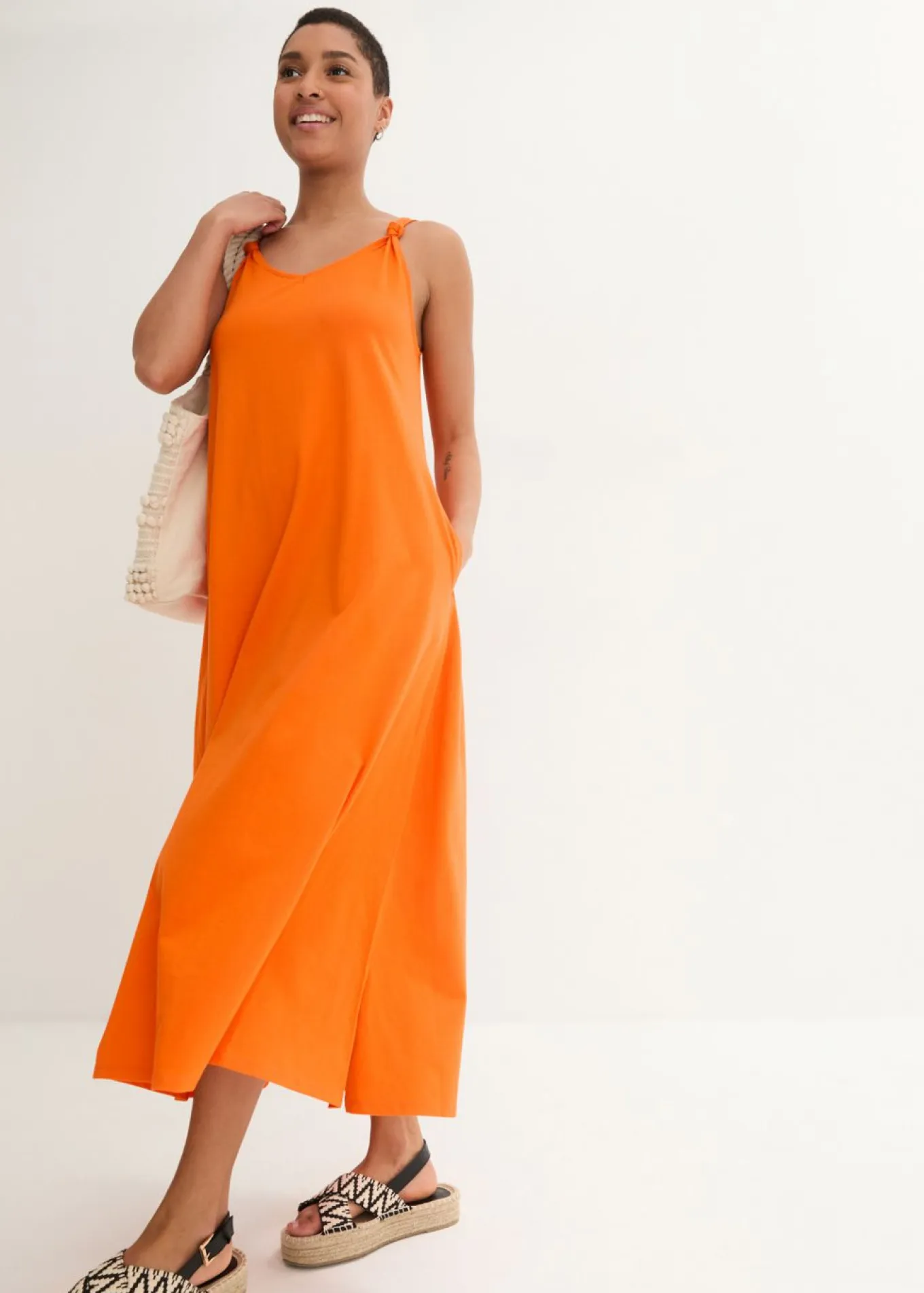 Vestido de punto de algodón puro