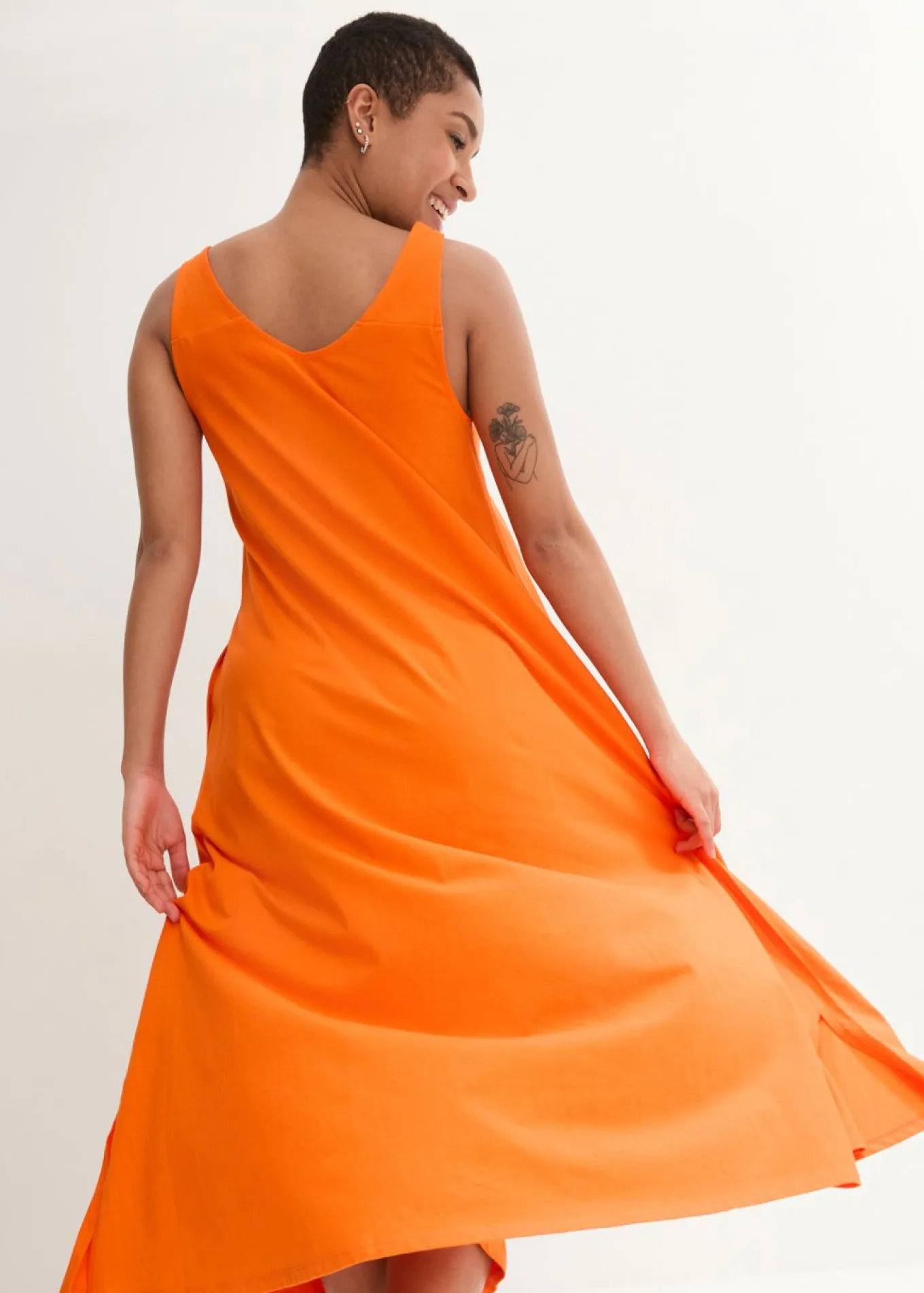 Vestido de punto de algodón puro