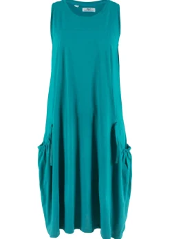 Vestido de punto de algodón con bolsillos