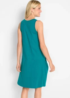 Vestido de punto de algodón con bolsillos