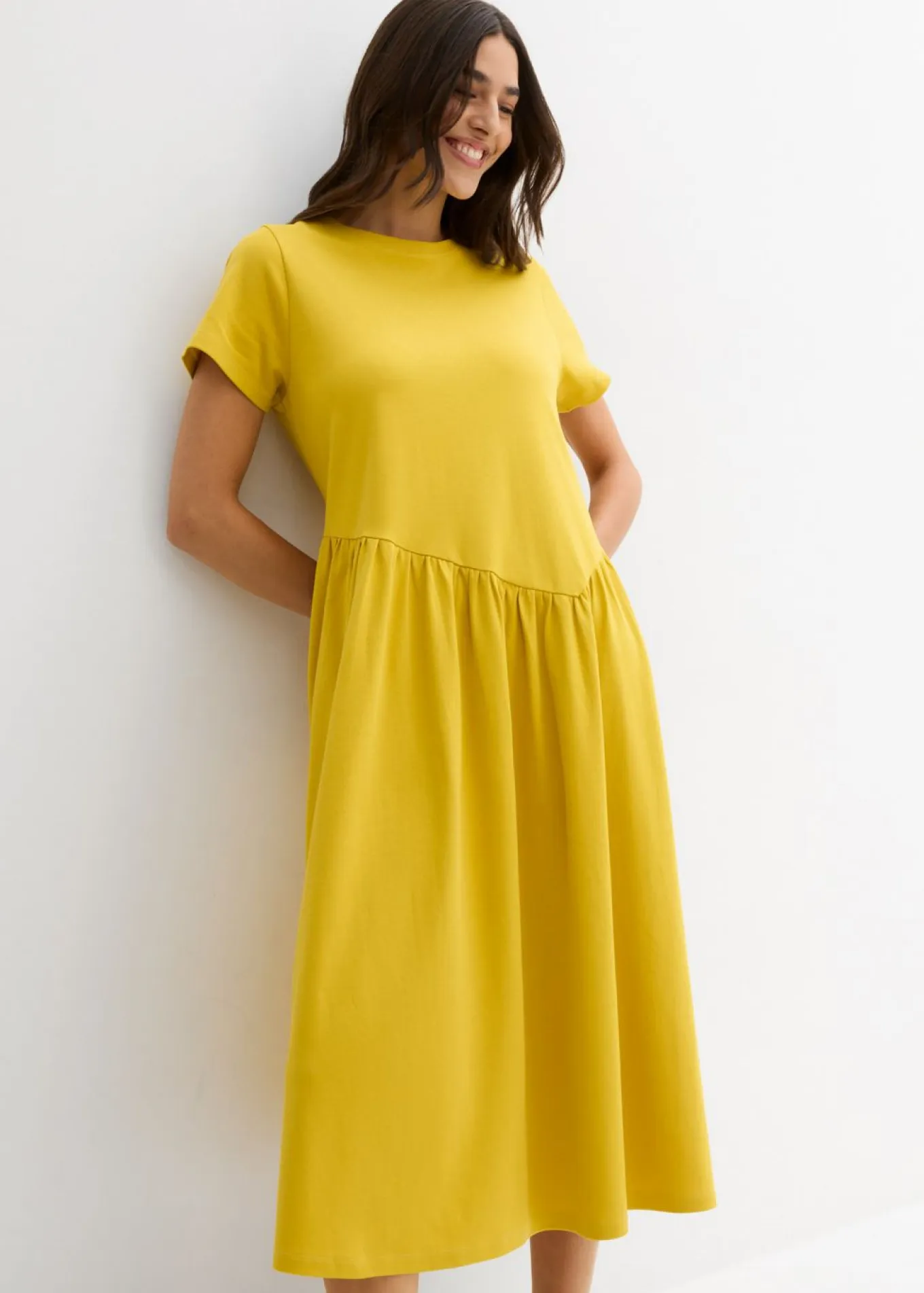 Vestido de punto de algodón orgánico puro
