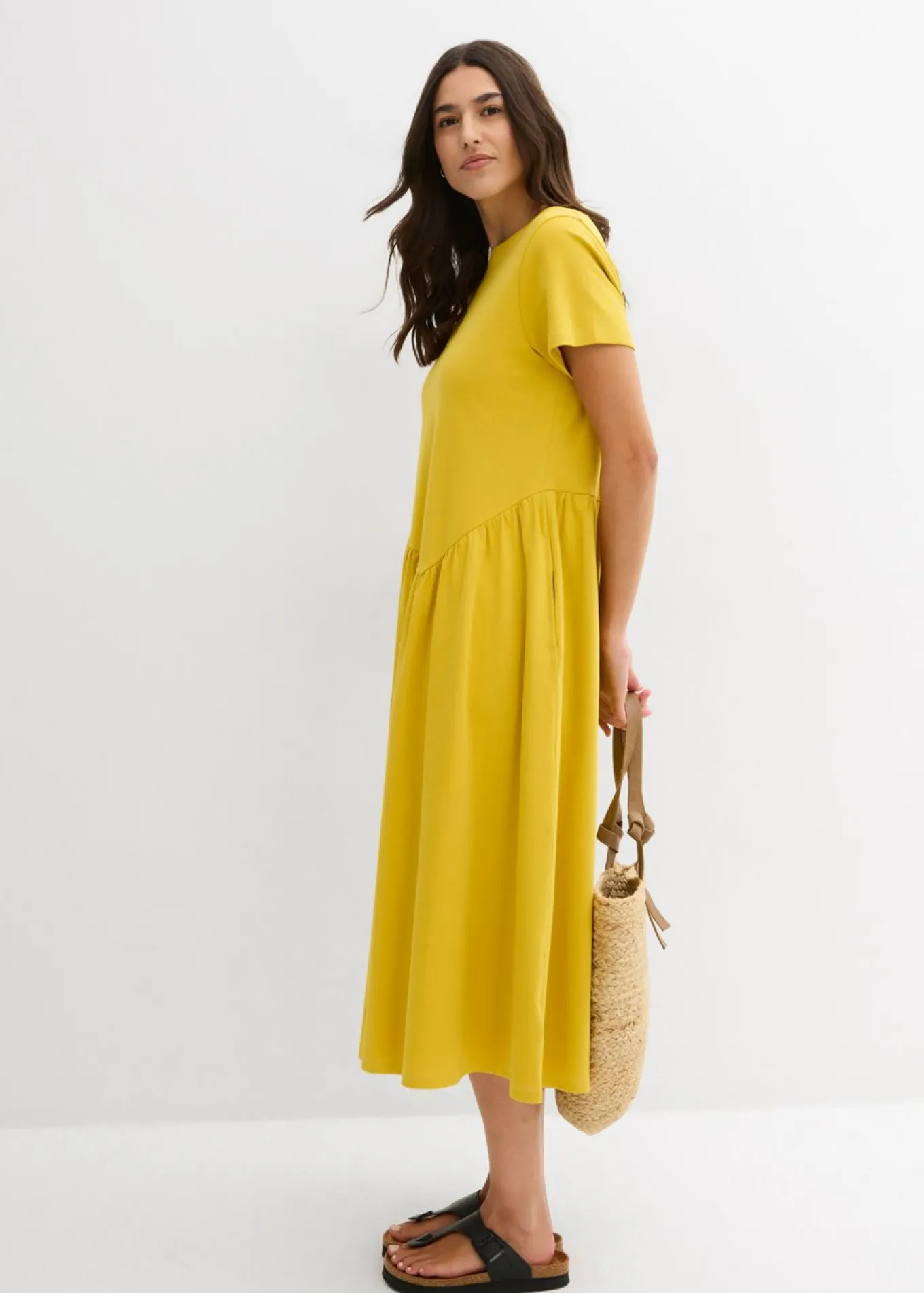 Vestido de punto de algodón orgánico puro