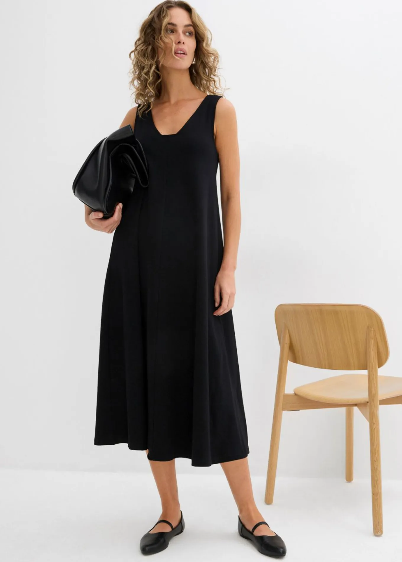 Vestido de punto de algodón orgánico puro