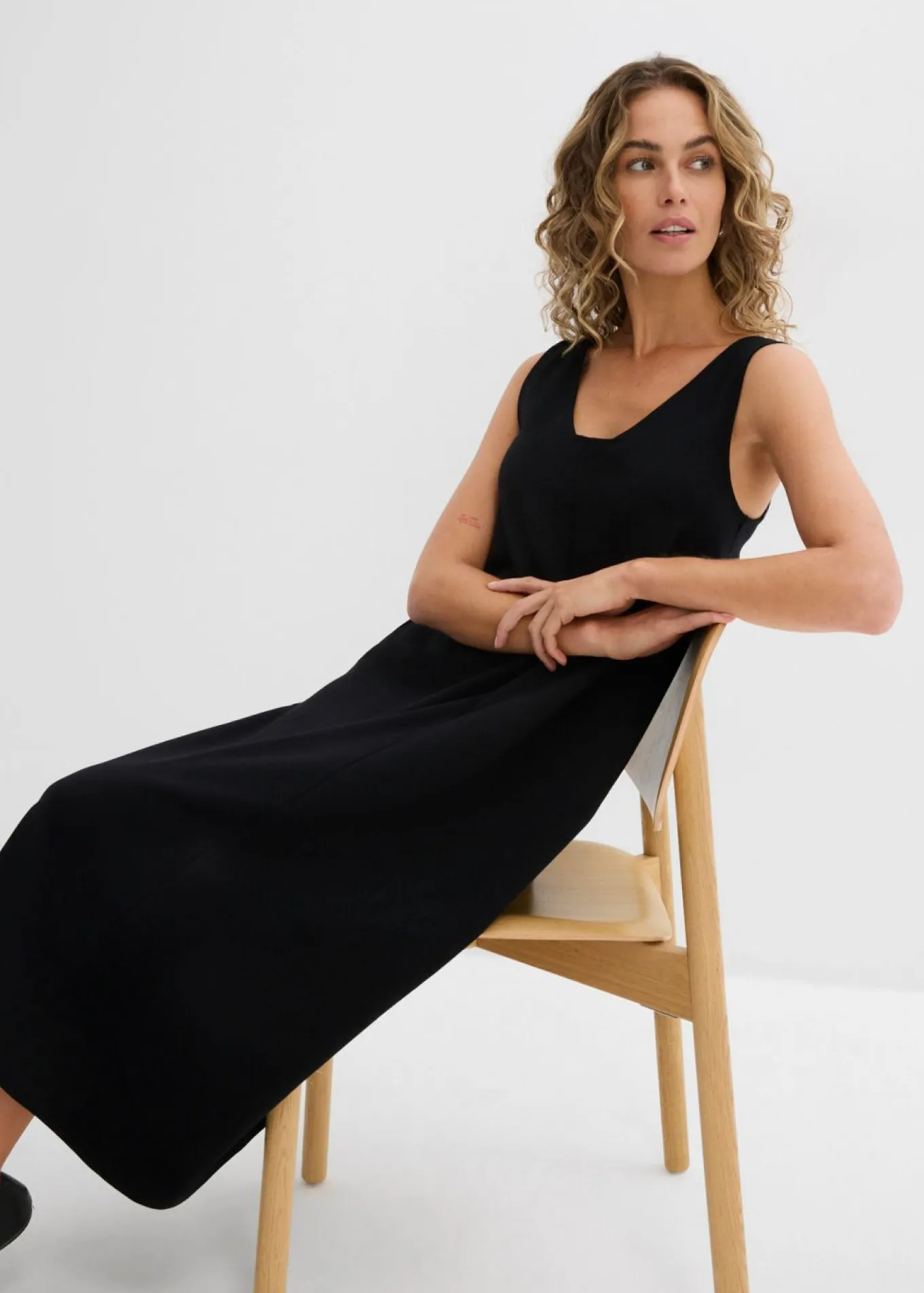 Vestido de punto de algodón orgánico puro
