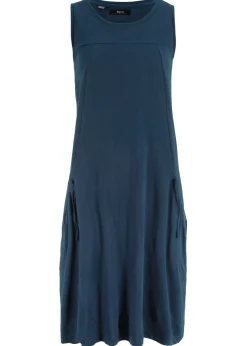 Vestido de punto de algodón con bolsillos