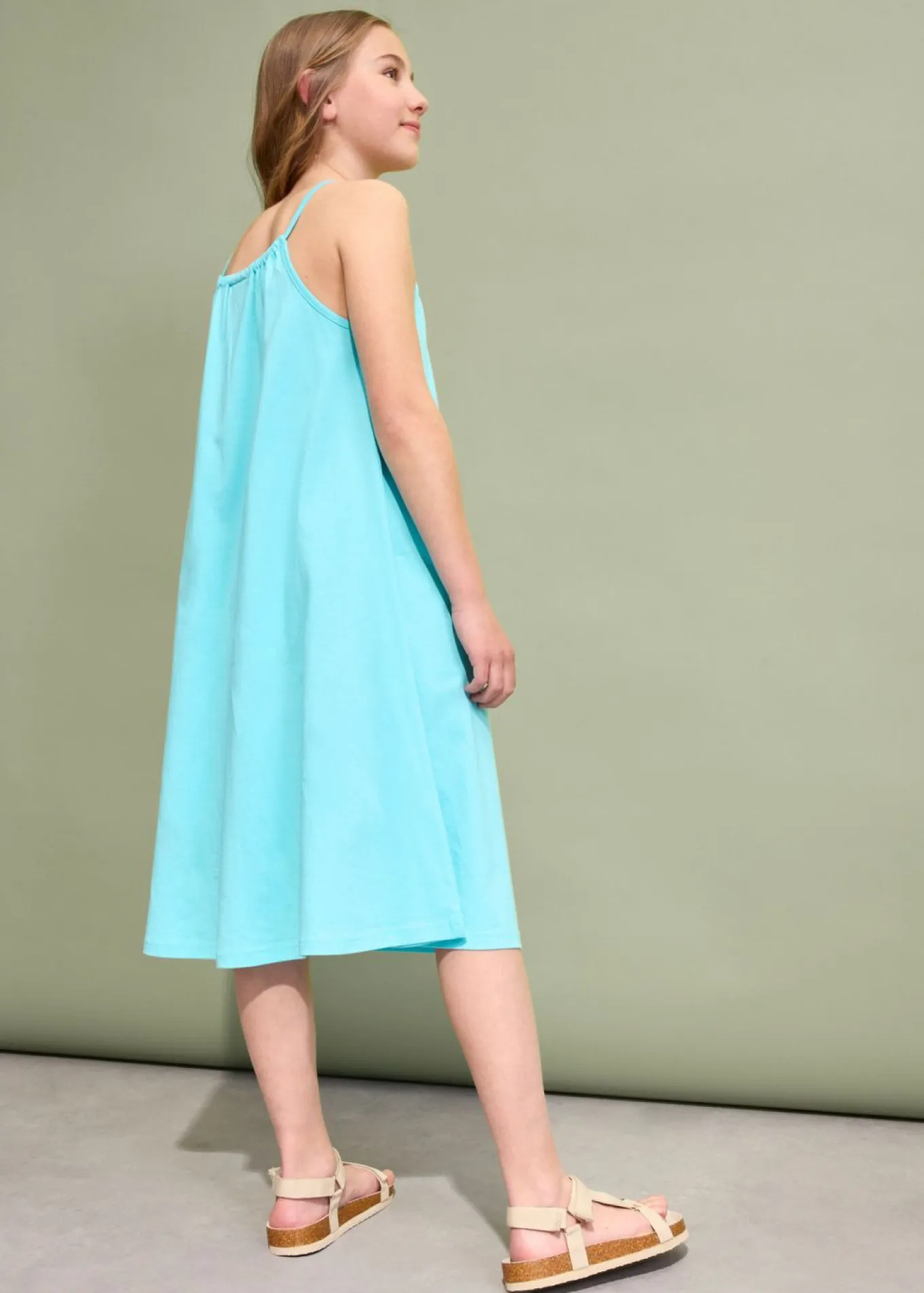 Vestido de punto de algodón orgánico puro