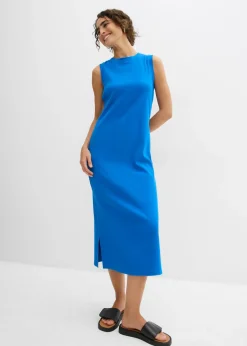 Vestido de punto de algodón con elástico