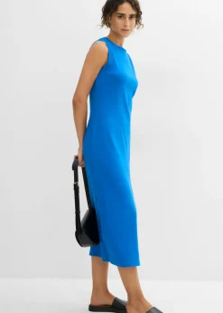 Vestido de punto de algodón con elástico