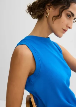 Vestido de punto de algodón con elástico