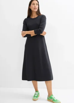 Vestido de punto de algodón orgánico puro pesado