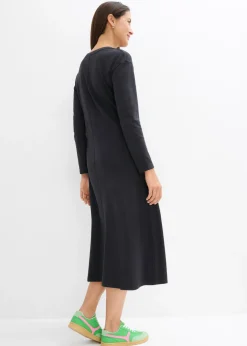 Vestido de punto de algodón orgánico puro pesado
