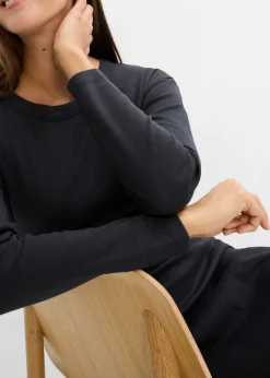 Vestido de punto de algodón orgánico puro pesado