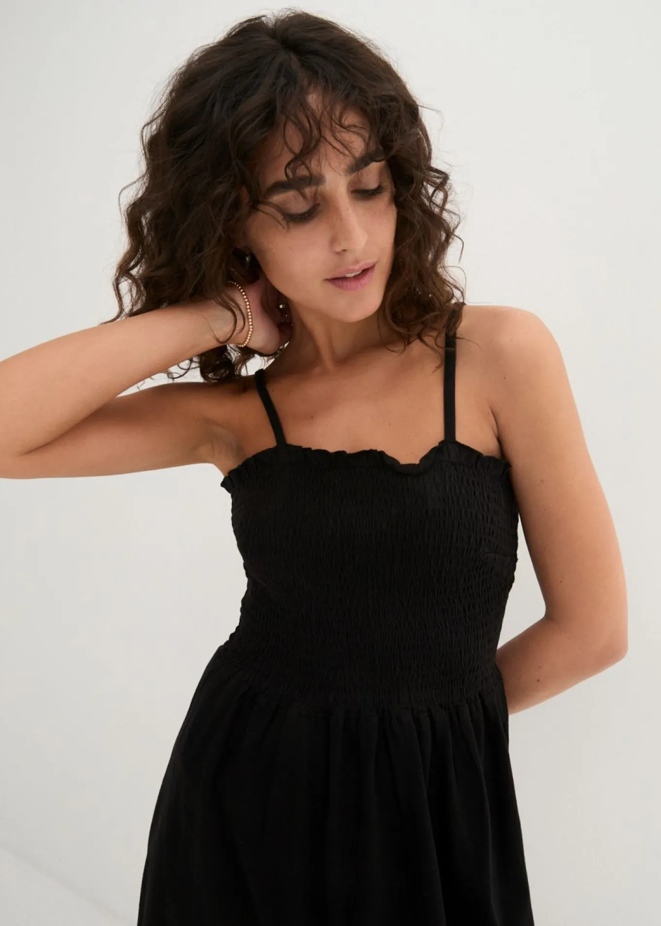 Vestido de punto de algodón orgánico puro