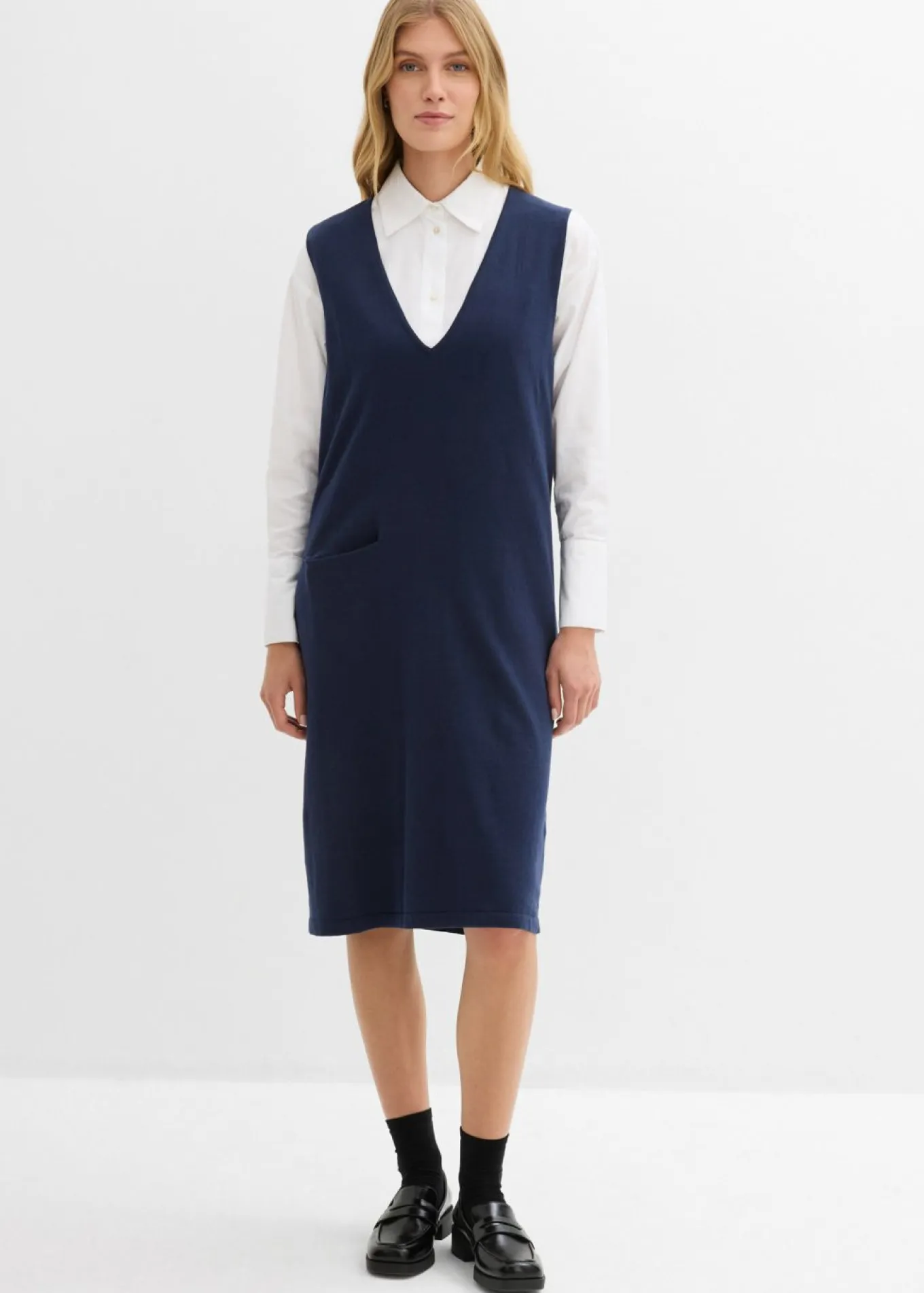 Vestido de punto de algodón puro