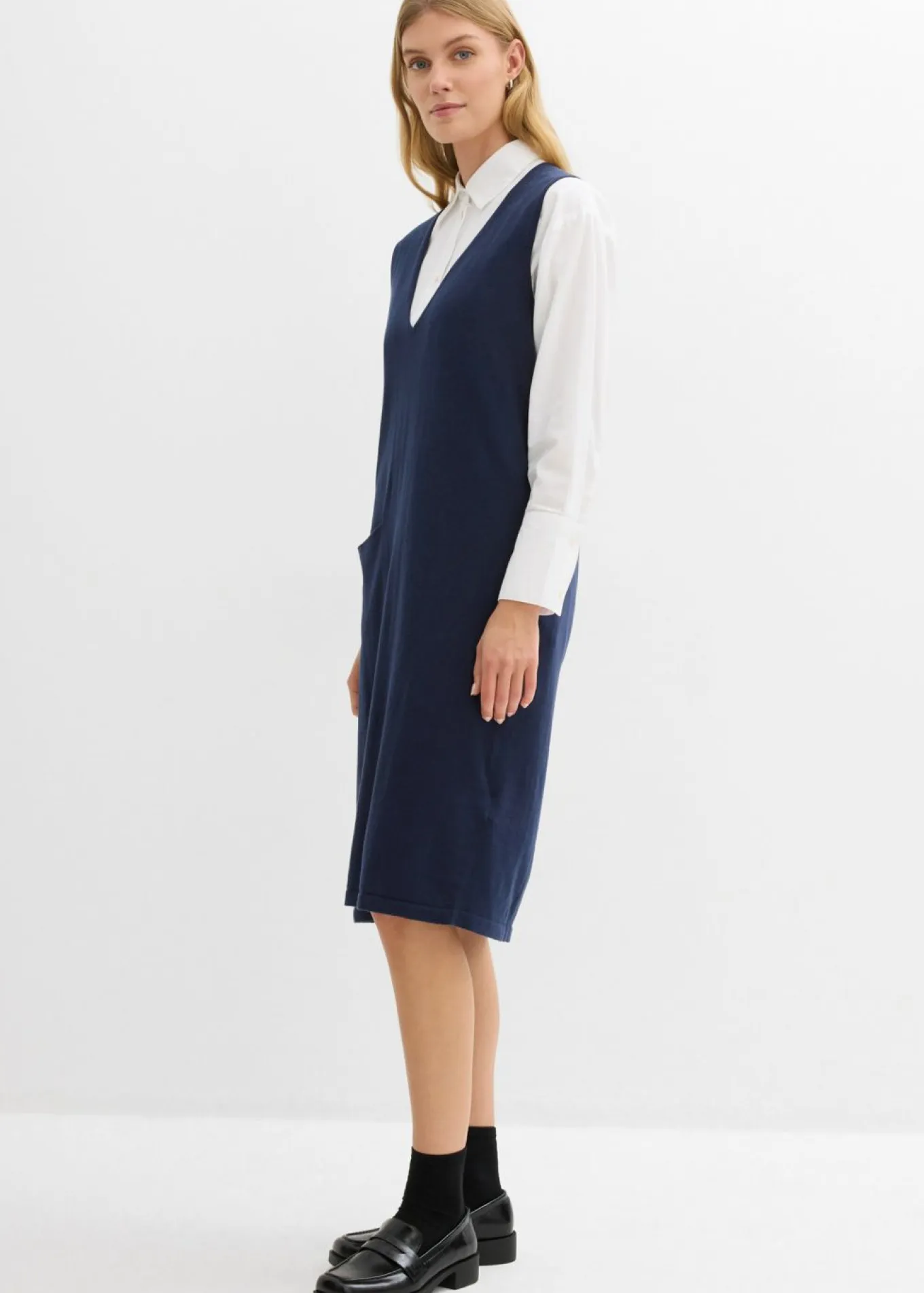 Vestido de punto de algodón puro