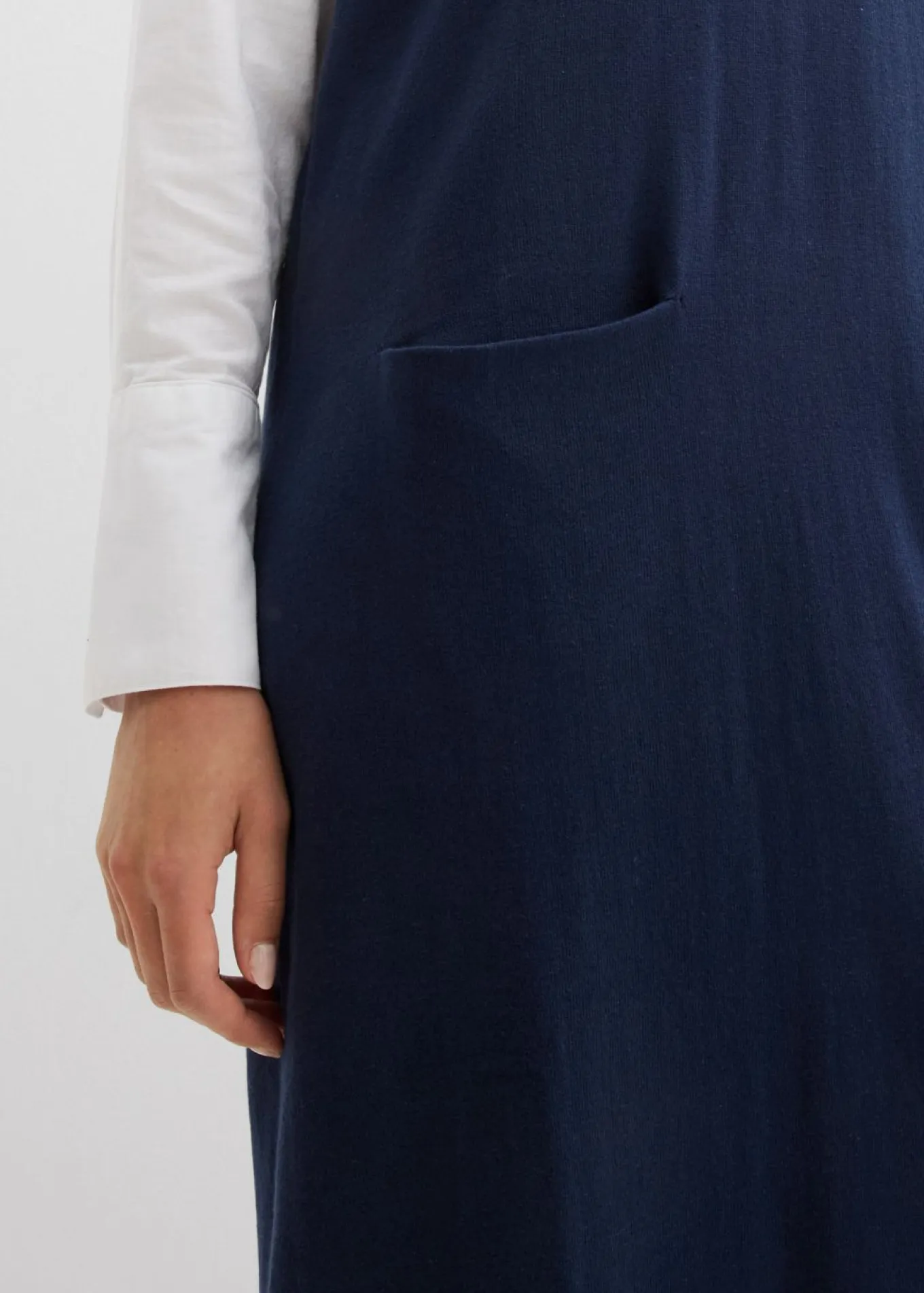 Vestido de punto de algodón puro