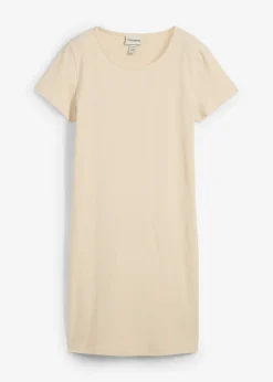 Vestido de punto de algodón orgánico elástico