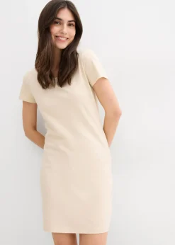 Vestido de punto de algodón orgánico elástico