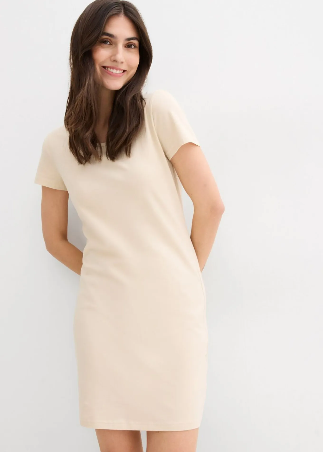 Vestido de punto de algodón orgánico elástico