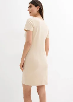 Vestido de punto de algodón orgánico elástico