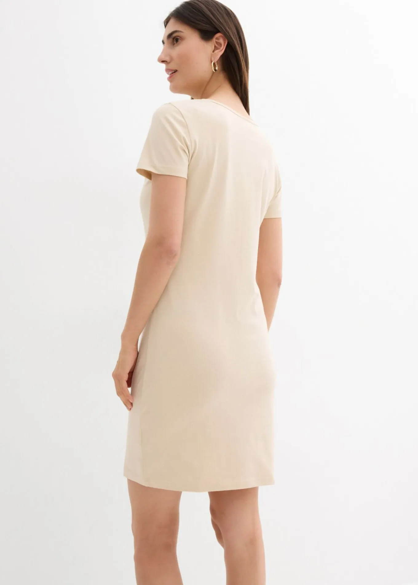Vestido de punto de algodón orgánico elástico