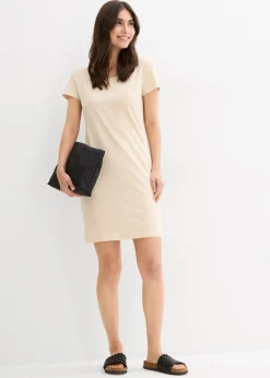 Vestido de punto de algodón orgánico elástico
