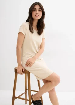 Vestido de punto de algodón orgánico elástico