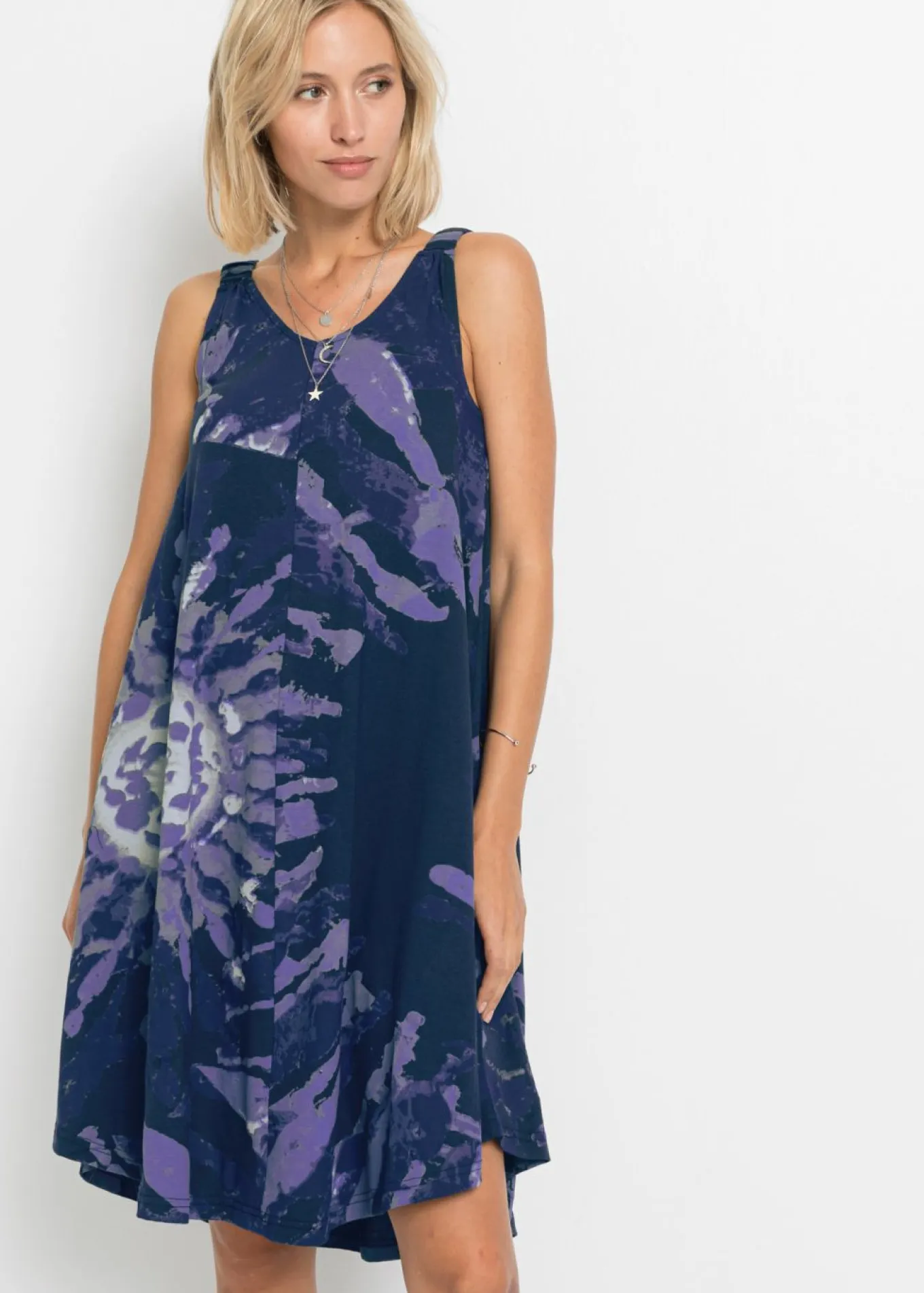 Vestido de punto de algodón puro