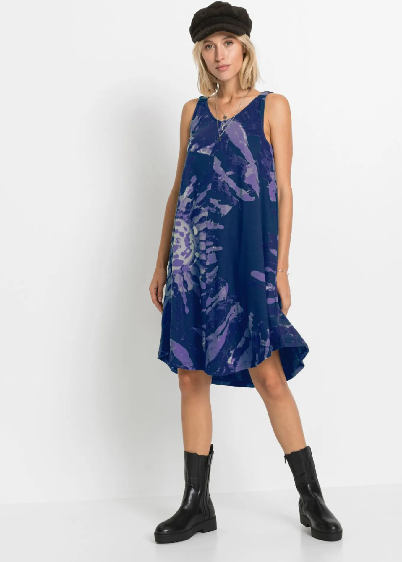 Vestido de punto de algodón puro