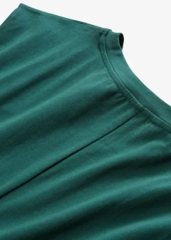 Vestido de punto de algodón con elástico