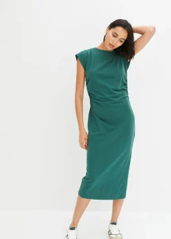 Vestido de punto de algodón con elástico