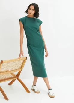 Vestido de punto de algodón con elástico