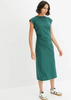 Vestido de punto de algodón con elástico