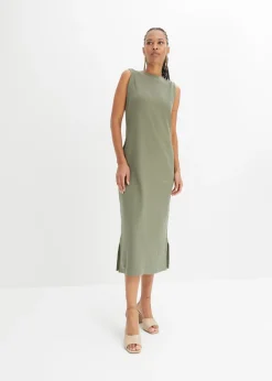 Vestido de punto de algodón con elástico