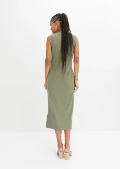 Vestido de punto de algodón con elástico
