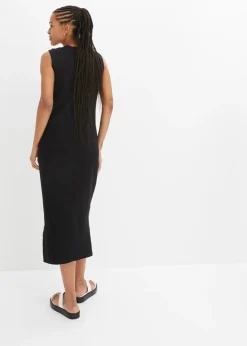 Vestido de punto de algodón con elástico
