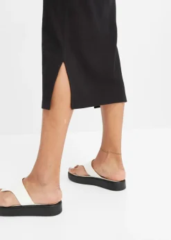 Vestido de punto de algodón con elástico