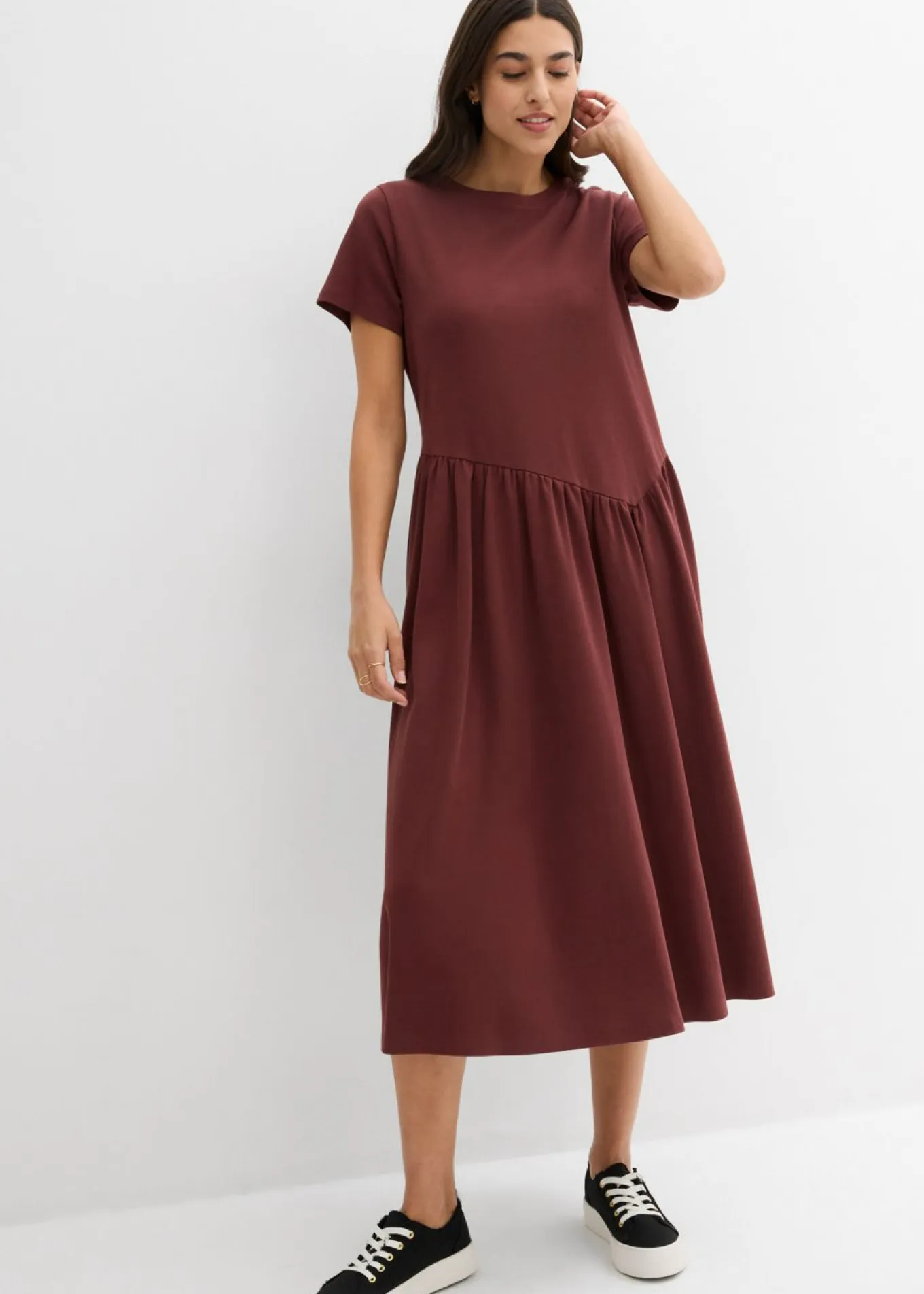 Vestido de punto de algodón orgánico puro