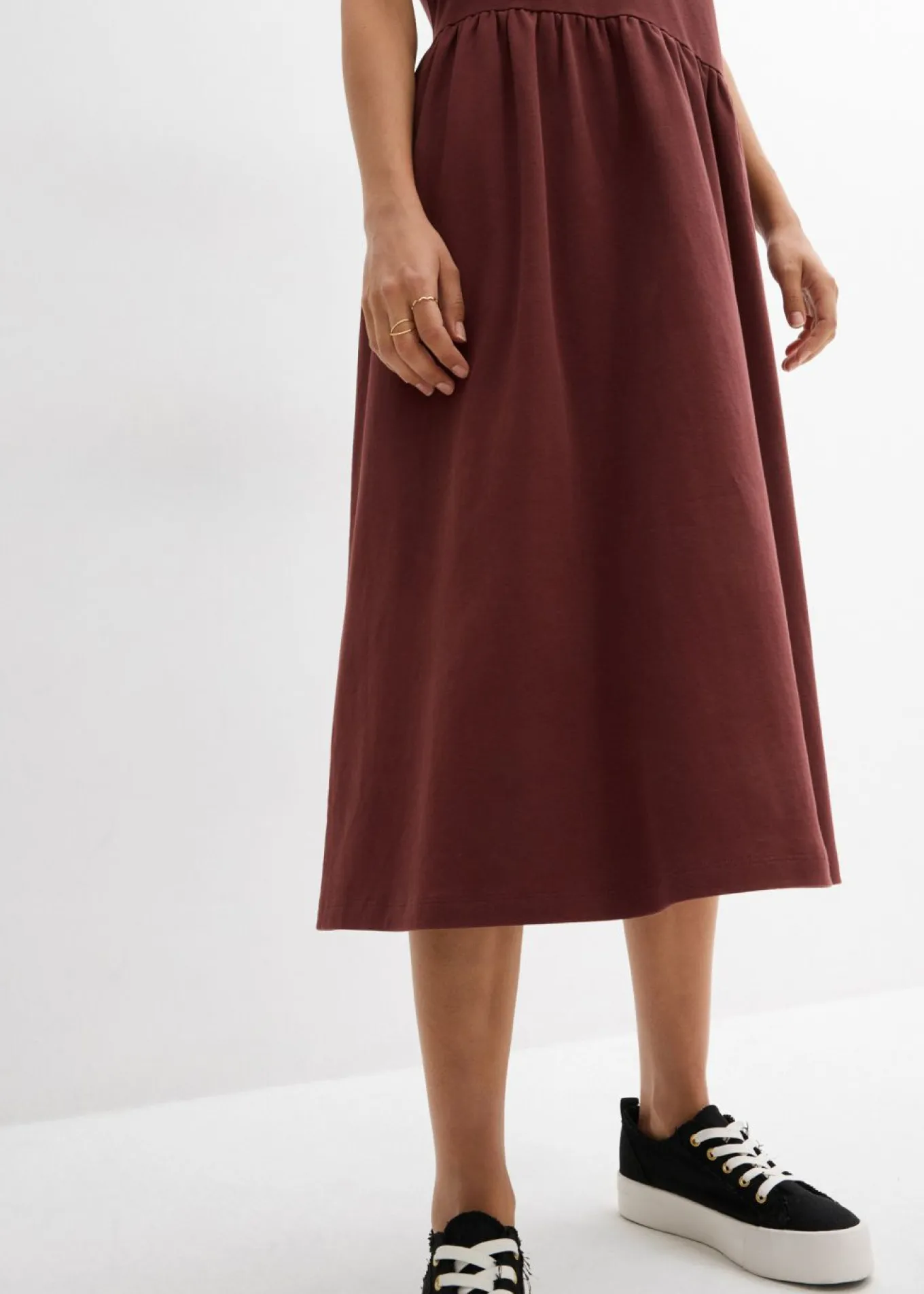 Vestido de punto de algodón orgánico puro