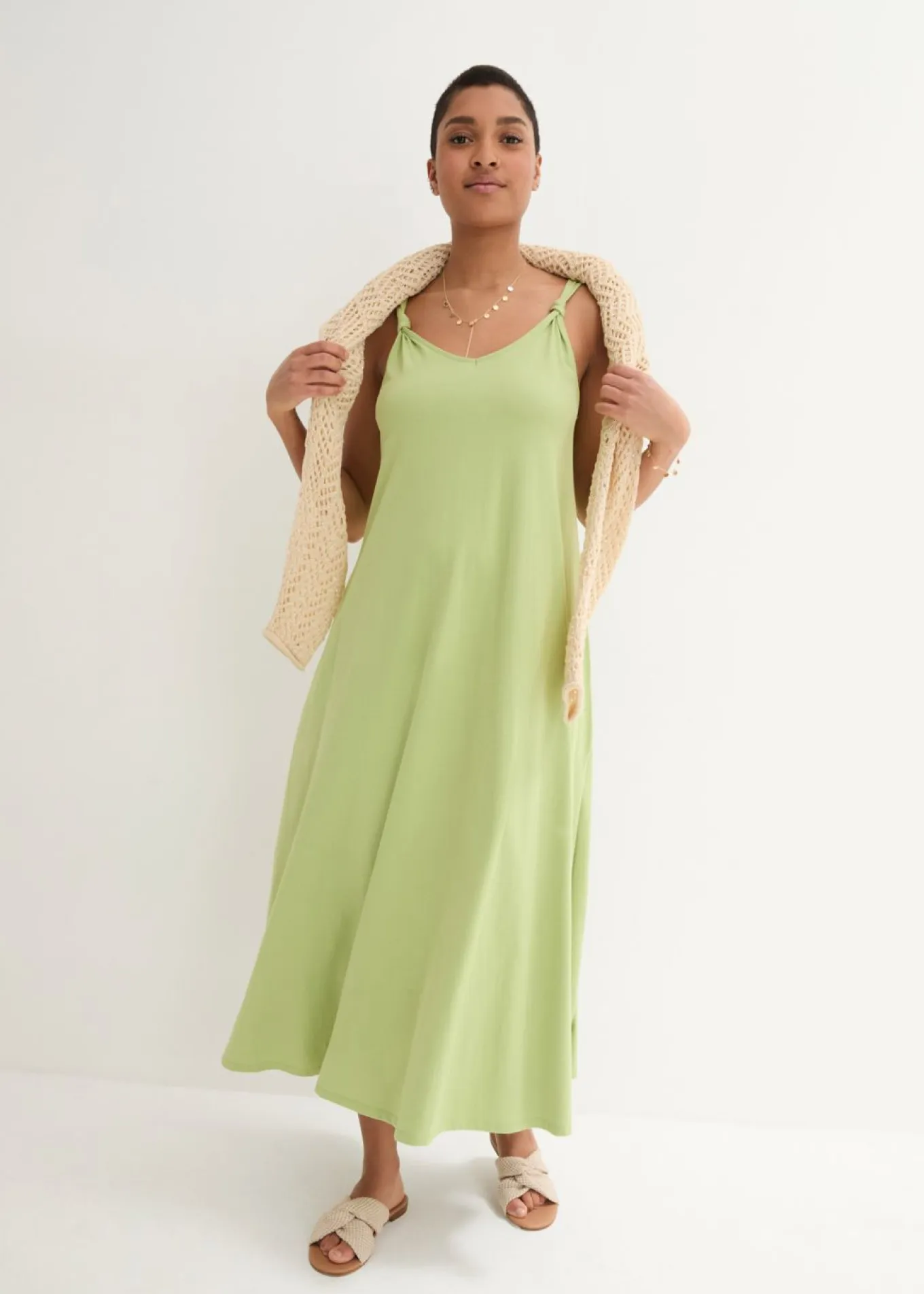 Vestido de punto de algodón puro