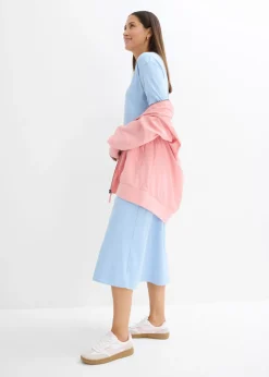 Vestido de punto de algodón orgánico puro pesado