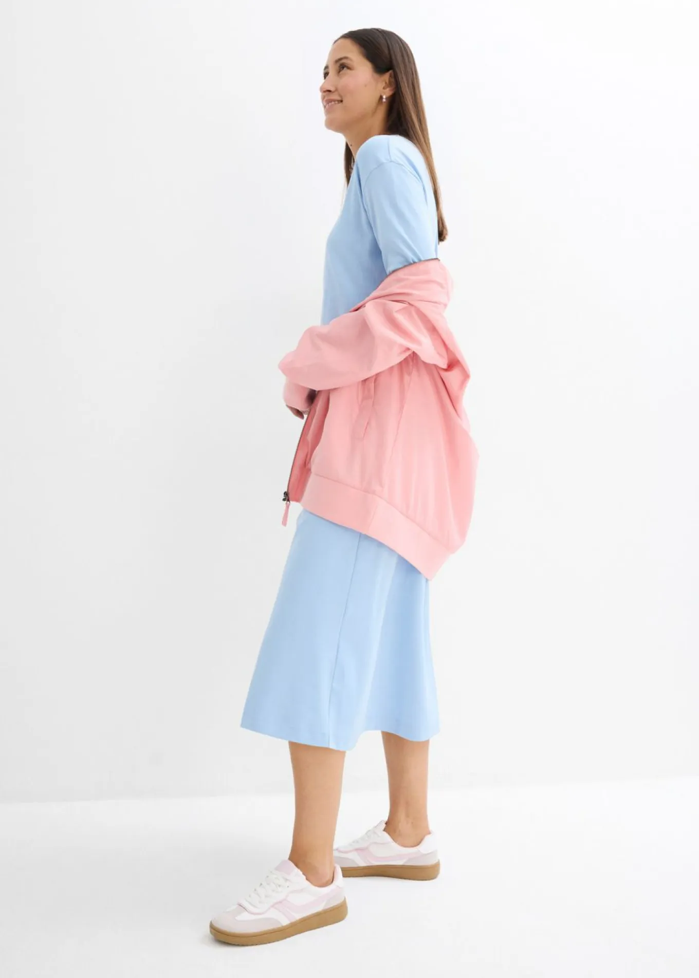 Vestido de punto de algodón orgánico puro pesado