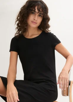 Vestido de punto de algodón orgánico elástico
